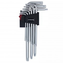 Haisser 48115 Набор Г-образных ключей удлиненных TORX 9 шт